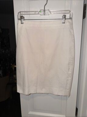 J. Crew Cream Pencil Skirt
